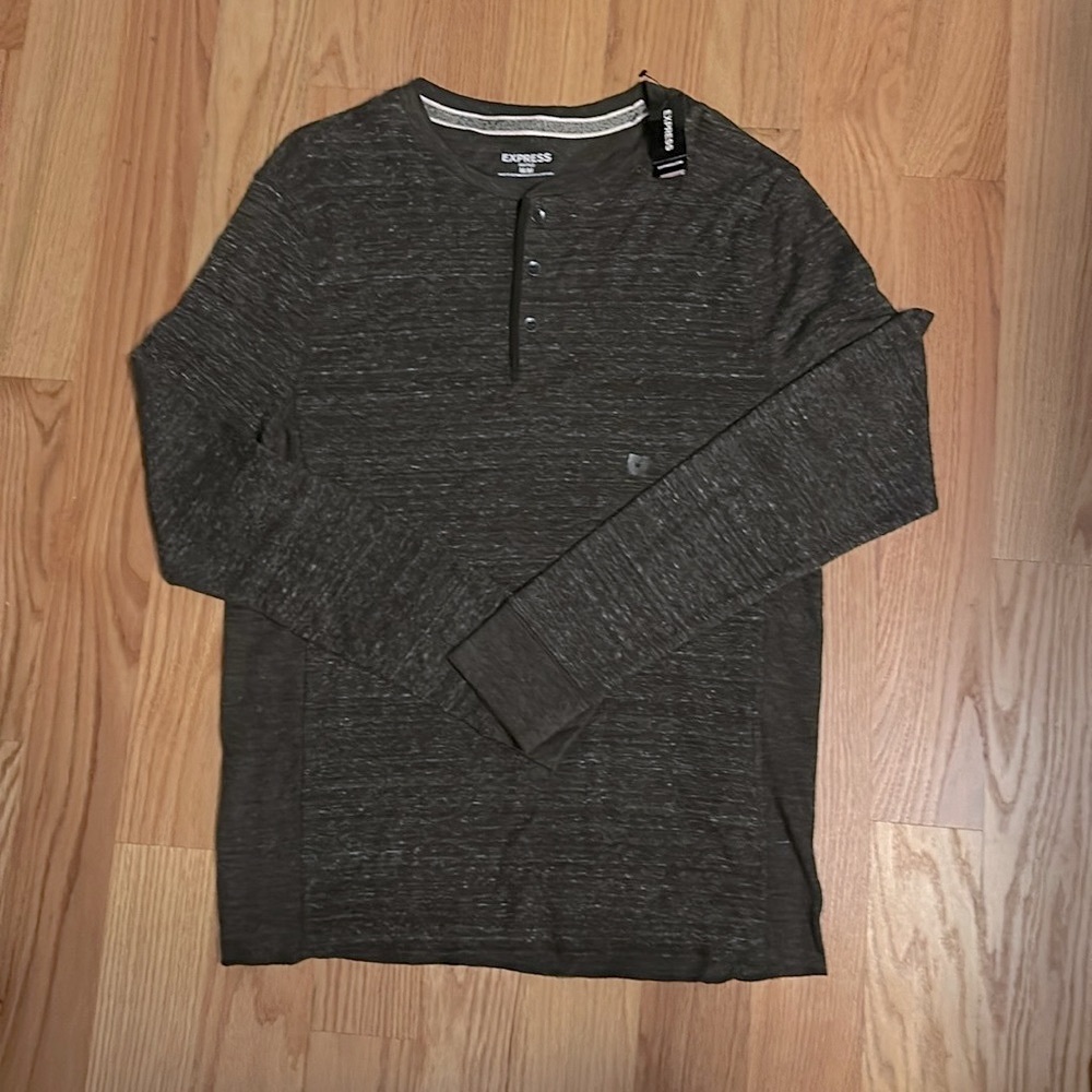 Express Waffle Henley Shirt - NWT - Medium
